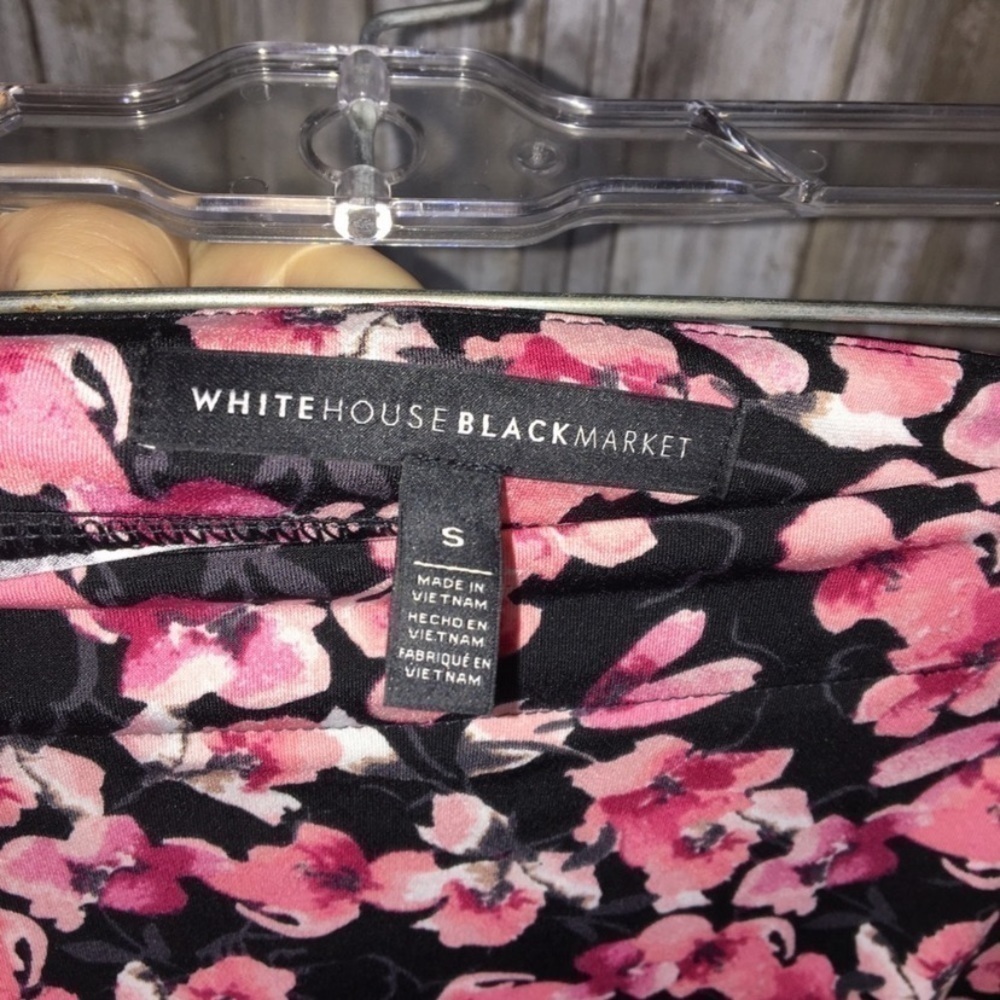 White House Black Market Floral Off The Shoulder Blouse - Picture 7 of 7